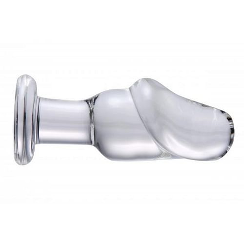 Asvini Glass Penis Anal Plug Clear - Image 5