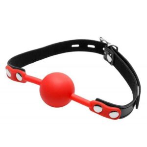 Silicone Comfort Ball Gag Red