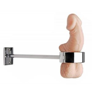 Locking Mounted CBT Scrotum Cuff With Bar