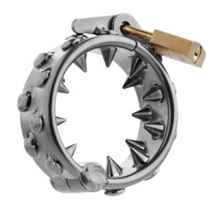 Impaler Locking CBT Ring With Spikes