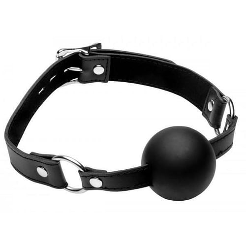 Strict XL 2 Inches Silicone Ball Gag Black O/S - Image 2
