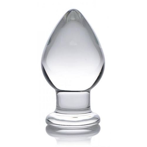 Prisms Molten Wide Glass Butt Plug Clear - Image 2