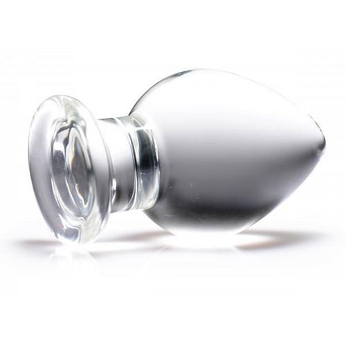 Prisms Molten Wide Glass Butt Plug Clear - Image 3