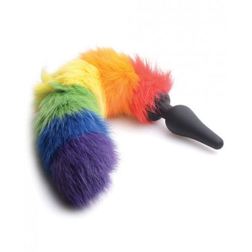 Tailz Rainbow Tail Silicone Butt Plug - Image 2