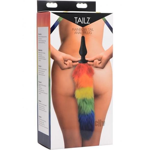 Tailz Rainbow Tail Silicone Butt Plug - Image 3