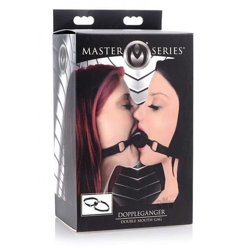 Doppleganger Silicone Double Mouth Gag Black - Image 2