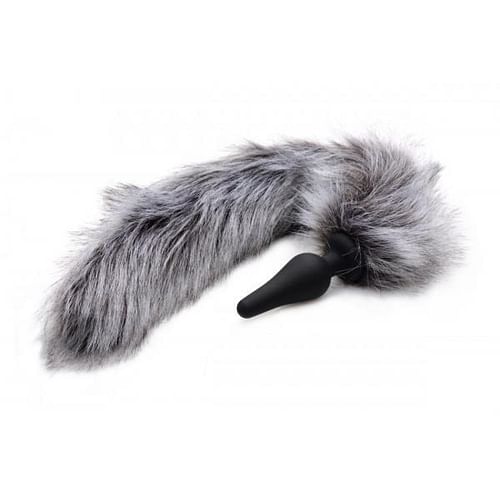 Tailz Grey Wolf Tail Anal Plug And Ears Set - Image 4