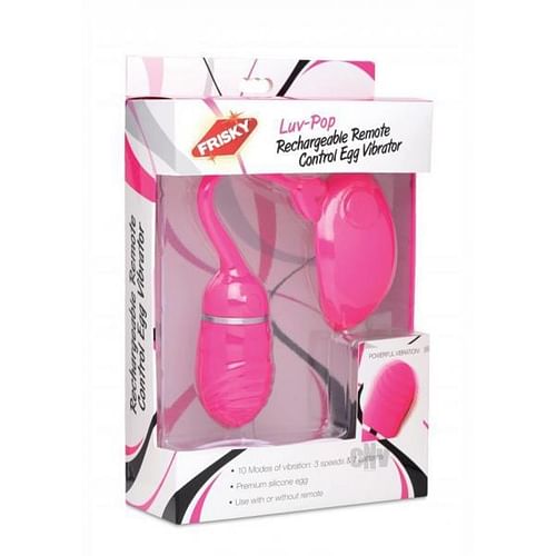 Luv Pop Rechargeable Remote Control Egg Vibrator Pink - Image 4
