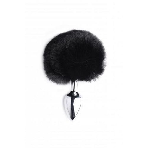 Onyx Bunny Tail Anal Plug Black - Image 2