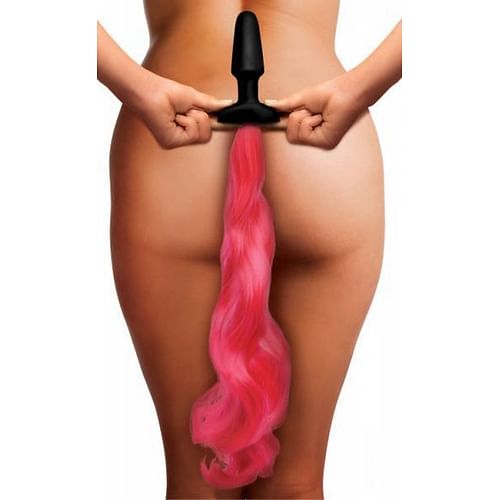 Tailz Hot Pink Pony Tail Anal Plug - Image 3