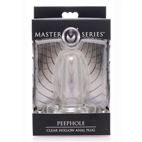Peephole Clear Hollow Anal Plug Small - Image 4