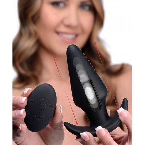 Kinetic Thumping 7X Large Anal Plug Black Thump It!