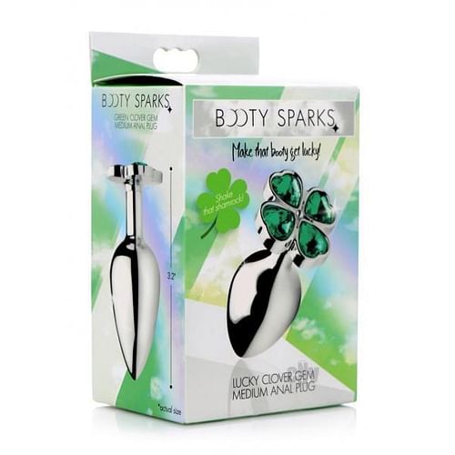 Booty Sparks Lucky Clover Gem Anal Plug Medium - Image 4