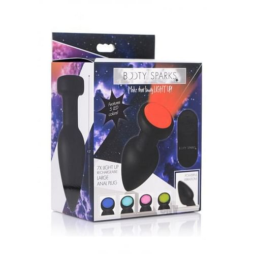 Booty Sparks 7X Light Up Rechargeable Anal Plug Large - Image 2