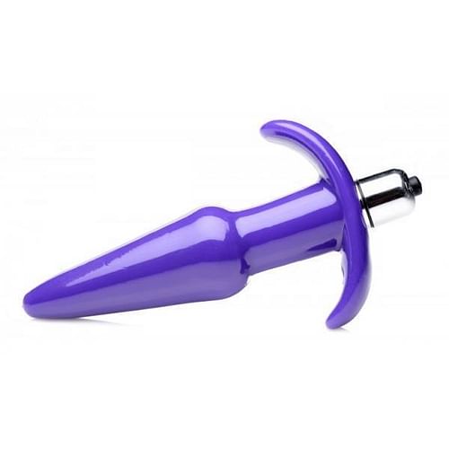 Smooth Vibrating Anal Plug Purple - Image 4