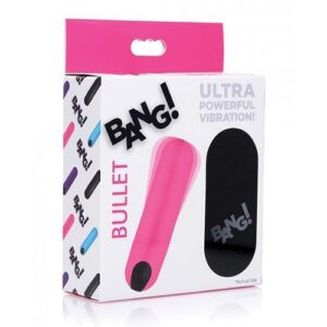 Bang! Vibrating Bullet W/ Remote Control - Pink