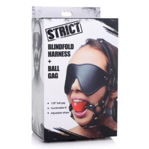 Strict Blindfold Harness W/gag