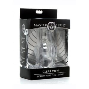 Ms Clear View Hollow Anal Plug Lg