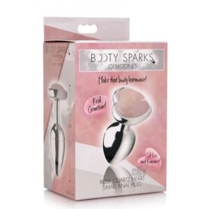 Booty Sparks Rose Quartz Heart Sm Plug
