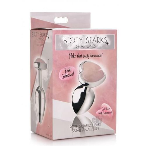 Booty Sparks Rose Quartz Heart Sm Plug