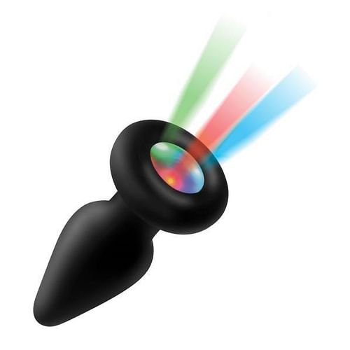 Light Up Silicone Anal Plug - Small