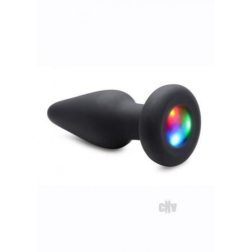 Light Up Silicone Anal Plug - Small - Image 2