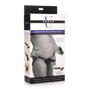 Strap U Vibe Dbl Dildo W/harness Black