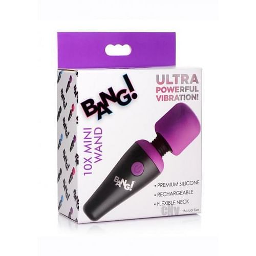 Bang 10x Vibe Mini Silicone Wand Purple