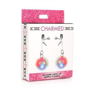 Charmed Light Up Nipple Clamps Pink
