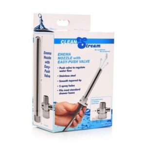 Cleanstream Enema Nozzle Push Valve