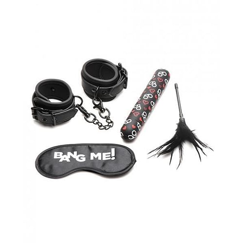Bang! 4 Pc Bondage Kit - Black
