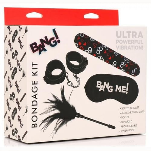 Bang! 4 Pc Bondage Kit - Black - Image 2