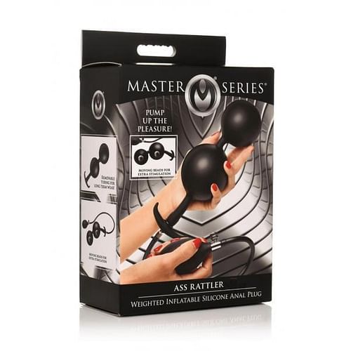 Master Series Ass Rattler Weighted Inflatable Anal Plug - Image 2
