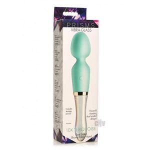 Prisms Vibra Glass Wand Turquoise