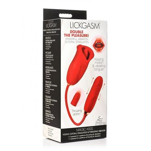 Magic Kiss Clitoral Stimulator With Thrusting Vibrator - Image 2