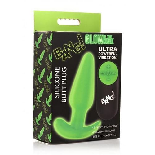 Bang! Glow In The Dark 21x Remote Controlled Butt Plug - Image 2