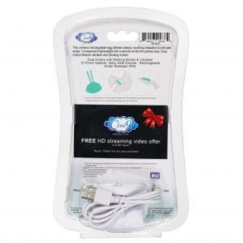 Cloud 9 Health & Wellness Wireless Remote Control Egg W/ Stroking Motion Teal - Image 3