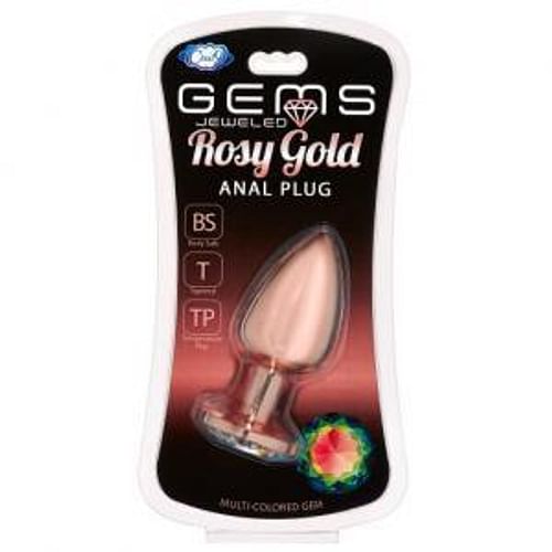 Gems Rosy Gold Anal Plug Large - Image 2