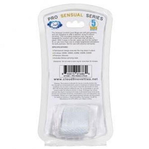 Cloud 9 Comfort Cock Rings W/flat Back 5-pk Pro Sensual Line - Image 3