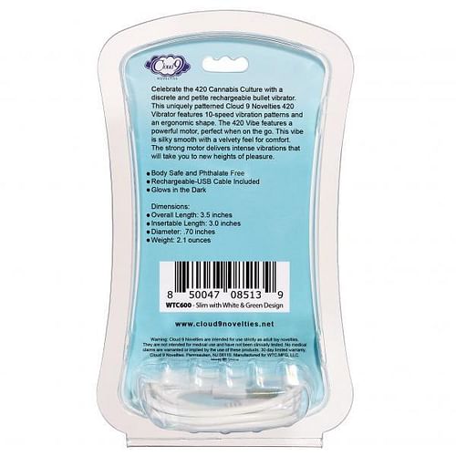 420 Slim Vibe White/cannabis Leaf - Image 4