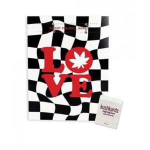 Love Retro Greeting Card W/matchbook