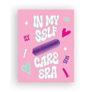 Self Care Era Naughty Greeting Card W/rock Candy Vibrator & Fresh Vibes Towelettes