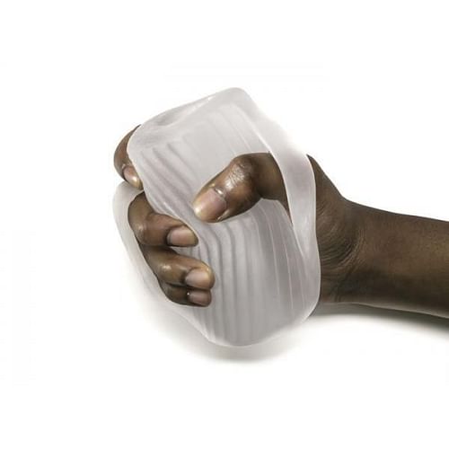 Perfect Fit Male Masturbator with Grip Clear - Image 3