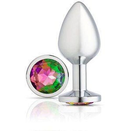 Cloud 9 Gems Silver Chromed Anal Plug Medium - Image 4