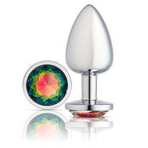 Cloud 9 Gems Silver Chromed Anal Plug Large - Image 4