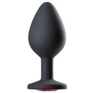 Cloud 9 Gems Black Silicone Anal Plug Medium