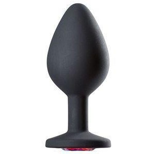 Cloud 9 Gems Black Silicone Anal Plug Medium