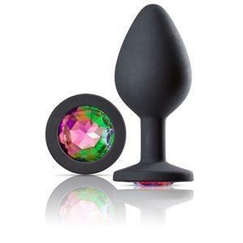 Cloud 9 Gems Black Silicone Anal Plug Medium - Image 4