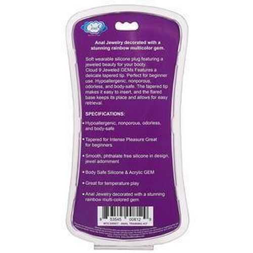 Cloud 9 Gems Black Silicone Anal Plug Kit - Image 3