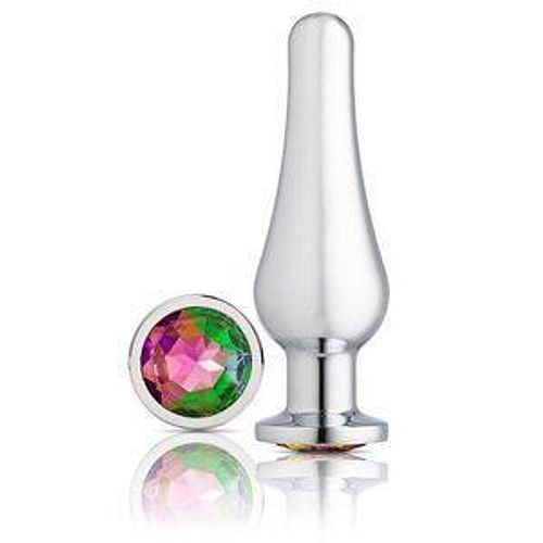 Cloud 9 Gems Silver Chromed Tall Anal Plug Medium - Image 4